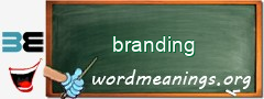 WordMeaning blackboard for branding